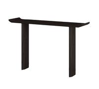 Tavolo consolle moderno con base rettangolare e gambe spesse, ideale per spazi a parete, corridoio laterale, ingresso o dietro il divano, garantisce un carico stabile