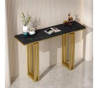Tavolo consolle moderno con contenitore, tavolo d'accento per ingresso e soggiorno, per corridoio e ufficio, design multifunzionale da 80 cm