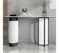 Tavolo consolle moderno, tavolo d'accento industriale per soggiorno, ingresso, corridoio, camera da letto, elegante tavolino da divano, decorazione salvaspazio per foyer