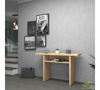 TAVOLO CONSOLLE RIPIEGABILE MOBILE INGRESSO ROVERE 120X35/70XH 76 CM + RIPIANO