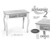 TAVOLO Consolle SCRIVANIA SCRITTOIO Make Up TRUCCHI BIANCO GRIGIO 758040