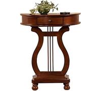 Tavolo consolle semicircolare in legno tavolino con base rettangolare, moderno tavolo semicircolare tavolo da parete da ingresso, tavolo d'accento per piccoli spazi tavolo laterale