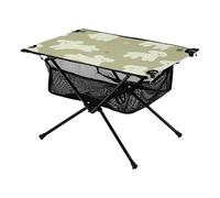 Tavolo corto pieghevole per cuccioli di cartone animato, compatto, espandibile, con borsa portaoggetti, per cucinare all'aperto, picnic, campeggio e viaggi