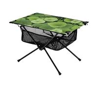 Tavolo corto pieghevole semplice verde fresco rettangolare tavolo da trekking con borsa per il trasporto per sala da pranzo all'aperto cucina picnic