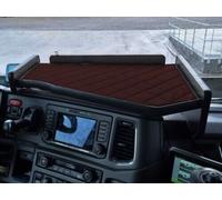 TAVOLO CRUSCOTTO CENTRALE LED CABINA LEGNO MARRONE PER SCANIA R S XT dal 2017>