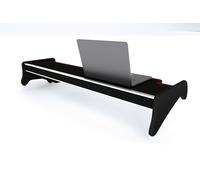 TAVOLO CRUSCOTTO LUNGO CABINA IN LEGNO CON CASSETTO NERO E ROSSO MAN TGA XXL