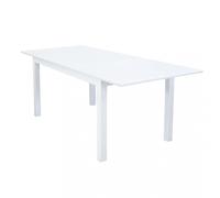 Tavolo Cuba Allungabile 150/210x90x75 h cm in Alluminio Bianco