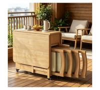 Tavolo Cucina, Tavolo Consolle Allungabile, Cassetti E Rotelle Bloccabili, Set Da Pranzo Con 4 Posti A Sedere, Per Cucina E Soggiorno