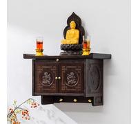 Tavolo da Altare a Parete, Tavolo da Offerta con Piedistallo Cinese, Migliora la Pratica Spirituale e il Culto, Supporto for Defunto/Buddista/Casa del Tè(60*30*34.5cm/23.6*11.8*13.6in)