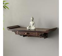 Tavolo da Altare Buddha a Parete, Tavolo Da Meditazione con Piano Estraibile Retrattile, Supporto for Preghiera, Decorazione per la Casa, per Preghiere, Divinazione(50*25*10.5cm/19.7*9.8*4.1in)