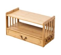 Tavolo da altare Buddha - Armadio a doppio strato con cassetto, Santuario di meditazione per Puja e Santuari personali Altari