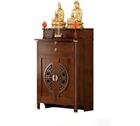 Tavolo da altare buddista in bambù, con funzione di stoccaggio, mobile da altare per meditazione in stile cinese, adatto per la preghiera, la consapevolezza e la pratica personale 80cm/31.5 inches