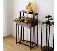 Tavolo da altare buddista in bambù, mobiletto in stile cinese, base per santuario di meditazione, scaffale a più livelli, altare con statua di Buddha, adatto per la p 70*40*120cm/27.6*15.7*47.2inches