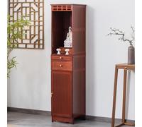 Tavolo da altare con armadietto per templi domestici e sale ancestrali, supporto personale per santuario, design compatto da 60 cm, per spazi spirituali organizzati