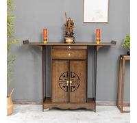 Tavolo da altare con contenitore, armadietto personale per meditazione del santuario, supporto per preghiera Puja per decorazione domestica, soggiorno, santuari, templi