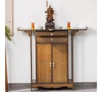 Tavolo da altare con contenitore, armadietto personale per meditazione per esporre barattoli, piante e libri, perfetto per pratiche puja e buddisti