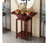 Tavolo da altare da meditazione in legno massello con cassetto estraibile, ideale per santuari di casa, templi e decorazione del soggiorno