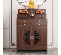 Tavolo da altare in legno con contenitore per meditazione e preghiera, decorazione per la casa, spazio spirituale ritiro