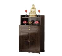 Tavolo da altare personale Buddha con spazio di archiviazione, tavolo da meditazione, base mobile cinese, design per pratica spirituale adatto per la famiglia