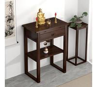 Tavolo da altare personale per buddista e Guanyin, dio della ricchezza, espositore Guangong, che offre un rialzo da tavolo Pooja per la decorazione domestica