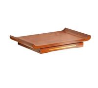 Tavolo da altare pieghevole da parete, ripiano for meditazione estraibile in legno massello, mobiletto compatto for Puja for uso cerimoniale domestico, decorazione Fengshui(Yellow,38*25cm/15*9.8in)