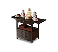 Tavolo da altare, tavolino, statua di Buddha, vetrina per santuario - supporto per altare Feng Shui cinese per decorare la casa e il tempio, tavola di meditazione spirituale (80 x 40 cm)
