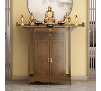 Tavolo da Altare Wicca, Supporto per Altare Buddista, Supporto in Legno per Statua del Buddha, Tavolo Da Terra for Puja For Spiritualità O Esposizione Di Barattoli, Piante(100*40*108cm/39.5*16*42.5in)