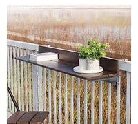 Tavolo da appendere in legno massello multifunzione per balcone, regolabile, pieghevole, scrivania da bar e sala da pranzo, scaffale per il tempo libero (80 x 37 cm), design salvaspazio