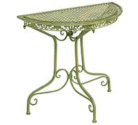 Tavolo da balcone da giardino ferro mobili verde stile antico semicircolare