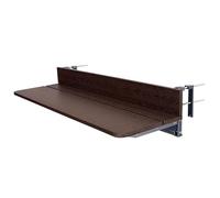 Tavolo da balcone per ringhiera, regolabile in altezza, pieghevole, scrivania per esterni per patio e giardino, design salvaspazio, facile da installare (124 x 21 cm)