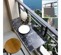Tavolo da balcone per ringhiere, tavolo pieghevole per ringhiera sospeso con altezza regolabile, 120 cm