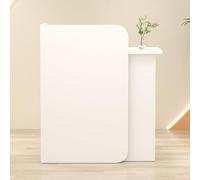 Tavolo da banco di ricezione con armadietto per computer, banco paga per salone e reception dell'ingresso dell'ufficio