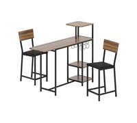 TAVOLO DA BAR CON SGABELLI HOMCOM IT83A-228V00BN