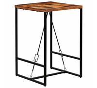 Tavolo da bar in legno massello di recupero, 70 x 70 x 106 cm, stile industriale inconfondibile per cucina, sala da pranzo, facile montaggio, consegna casuale