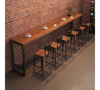Tavolo da bar in legno massello, tavolo da balcone compatto for uso domestico, salvaspazio ma robusto. Ideale for negozi di bubble tea, bar e salotti.(120x40x105cm/47.2x15.7x41.3in)