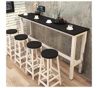 Tavolo da bar in legno, tavolo da pranzo e bancone, tavolo da cucina lungo, design sottile per bar di casa, tavolo versatile per sala da pranzo e intrattenimento