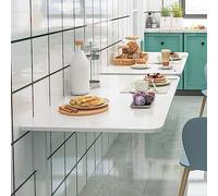 Tavolo da bar pieghevole da parete per la colazione e la cucina, scrivania salvaspazio, 40120 cm, per casa, ufficio, garage, balcone, postazione di lavoro perfetta per computer e soluzione per sala da