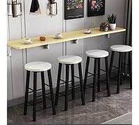 Tavolo da bar pieghevole in legno da parete per tè e latte, cucina, sala da pranzo, design salvaspazio, perfetto per piccoli spazi e uso domestico