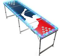 Tavolo da Beer Pong® Ufficiale con Luce a LED | Flash | Birra Pong | qualità Premium | Taglie Ufficiali della Competizione | Gioco Serale e aperitivo | Gioco da Bere | OriginalCup®
