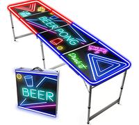 Tavolo da Beer Pong® Ufficiale con Luce a LED | Spotlight | Birra Pong | Taglie Ufficiali della Competizione | Gioco Serale e aperitivo | Gioco da Bere | OriginalCup®