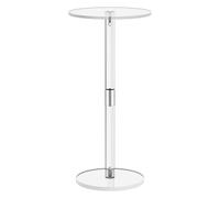 Tavolo Da Bevanda Acrilico - Tavolo In Acrilico Trasparente | Tavoli Da Caffè Fine 21,3x10 Pollici | Clear Piccolo Tavolo Rotondo | Supplemento Acrilico Trasparente Moderno A Risparmio D