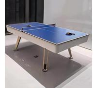 Tavolo da biliardo 3 in 1, stile americano, nero, 8, trasformabile in tavolo da ping pong, dimensioni standard for la casa(B,2.13m)