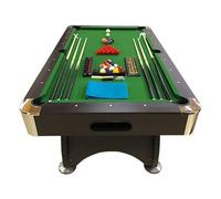 TAVOLO DA BILIARDO + ACCESSORI PER CARAMBOLA - SNOOKER VERDE billiard table 7FT 7 piedi - Misure di gioco 188 cm x 96 cm