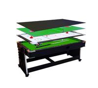 Tavolo Da Biliardo Automatico 4 In 1 For Uso Domestico E Commerciale, Convertibile In Tavolo Da Snooker E Ping Pong(Green)