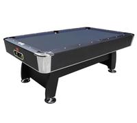 Tavolo da Biliardo BLACK NORMAN Regolamentare (216x123x82 cm) con Panno Nero Speedball - Design Professionale, Sponde K-66, Sistema di Ritorno Automatico e Accessori Inclusi