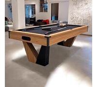 Tavolo Da Biliardo Convertibile 2 In 1 | For Biliardo Americano E Ping Pong | Dimensioni Standard For Interni(A)