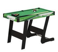 Tavolo da biliardo pieghevole con stecche, palle e triangolo per adulti e bambini da 12 anni, 104x55.5x68 cm