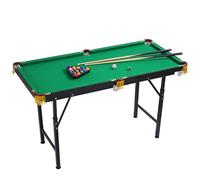 Tavolo da Biliardo Pieghevole, Set di Giochi per Tavolo da Biliardo Trasformabile Portatili con Stecche, Biglie, Triangolo, Gessetto e Spazzola per Casa, Ufficio(120x63x80cm/47.2x24.8x31.4in)