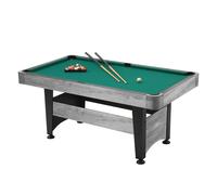 Tavolo da Biliardo Pool Chicago 5 Rovere Grigio 160x80cm Campo Gioco + Accessori