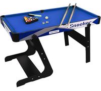 Tavolo da biliardo portatile, tavoli da biliardo per la sala giochi per famiglie per bambini adulti, set completo di palline di biliardo, segnali, gesso e pennello